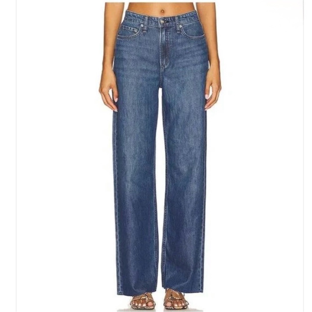 rag & bone Women's Wide Leg Jeans - Blue